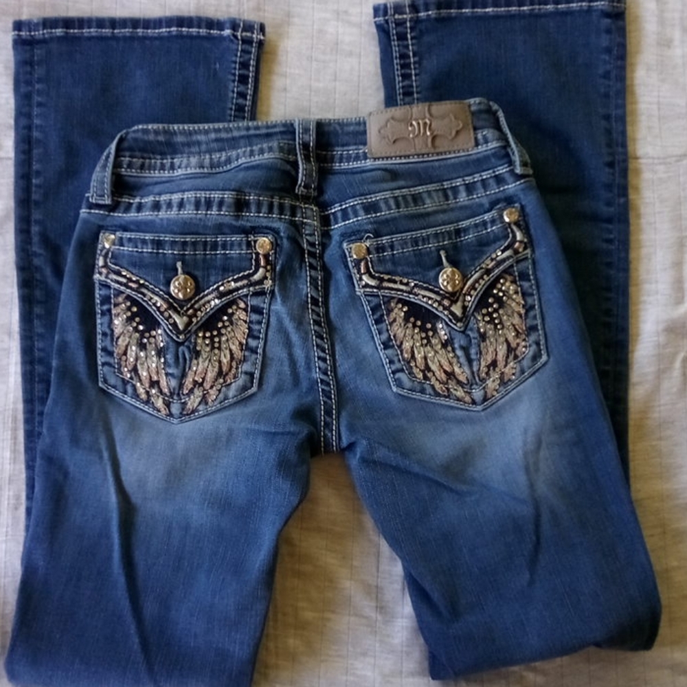 Miss Me boot cut jeans,25-31 inseam